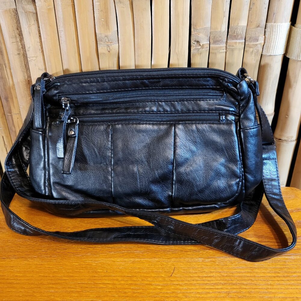 Volganik Rock Crossbody Purse Black NEW